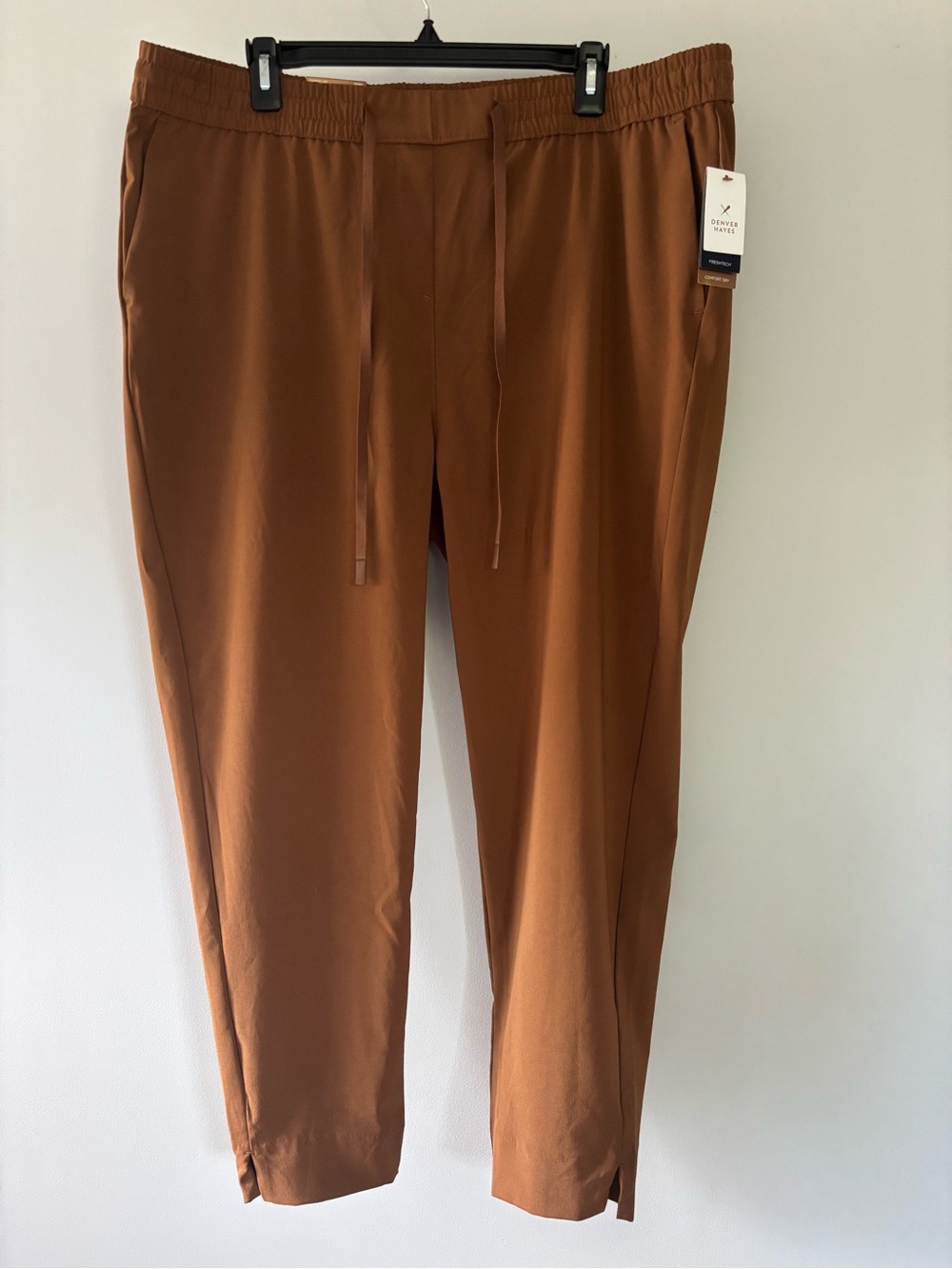 Denver Hayes Woman’s Casual Drawstring Pants - Brown